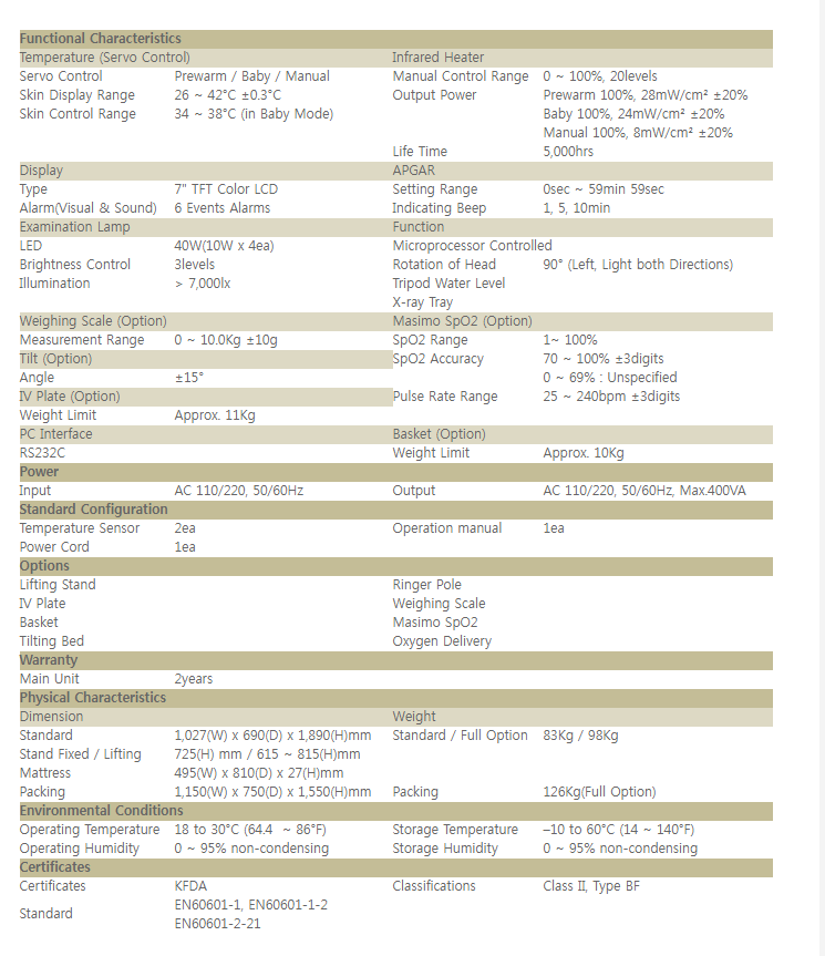 Infant Radiant Warmer in Pakistan BT 550 Bistos - Image 3