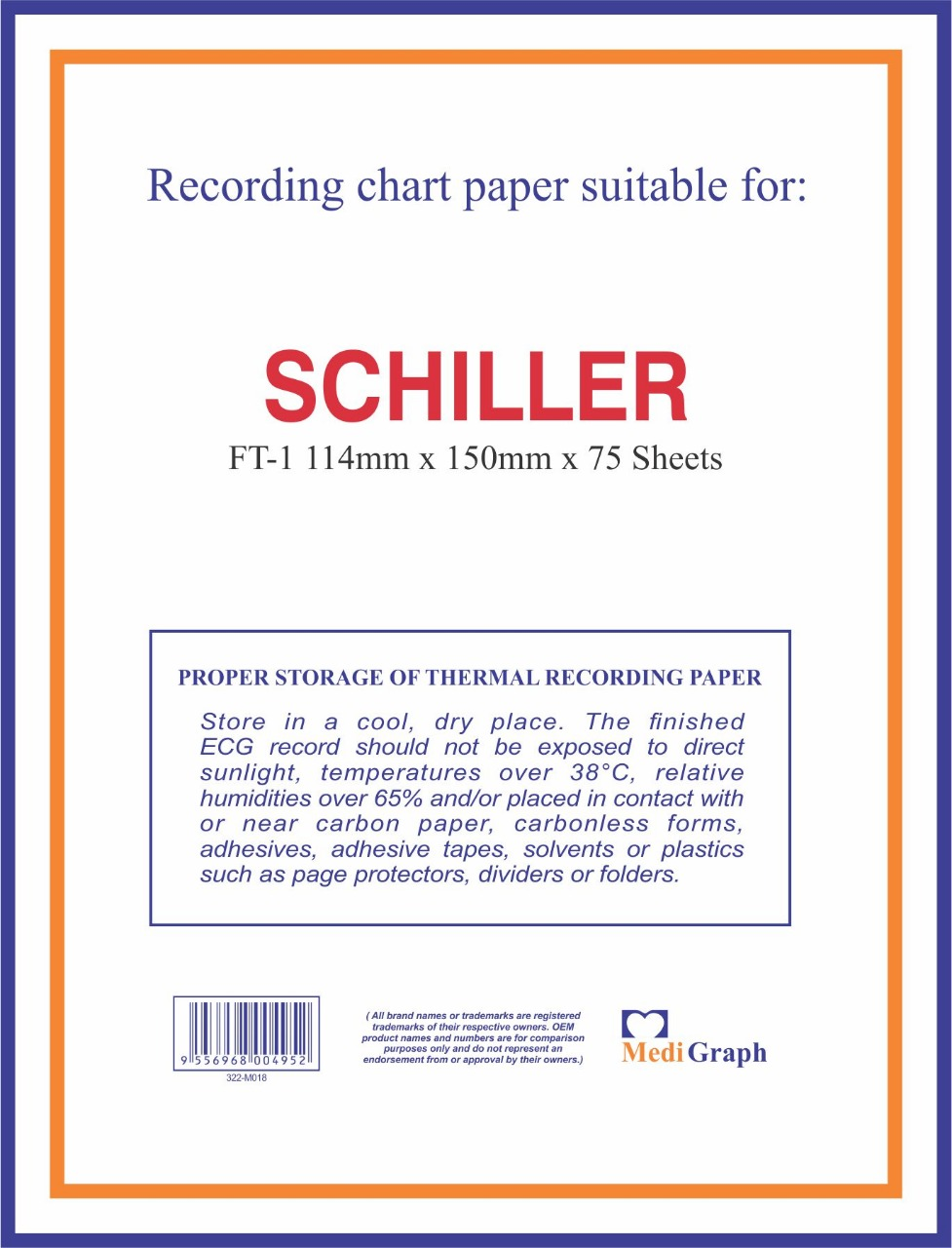 Schiller ECG Paper